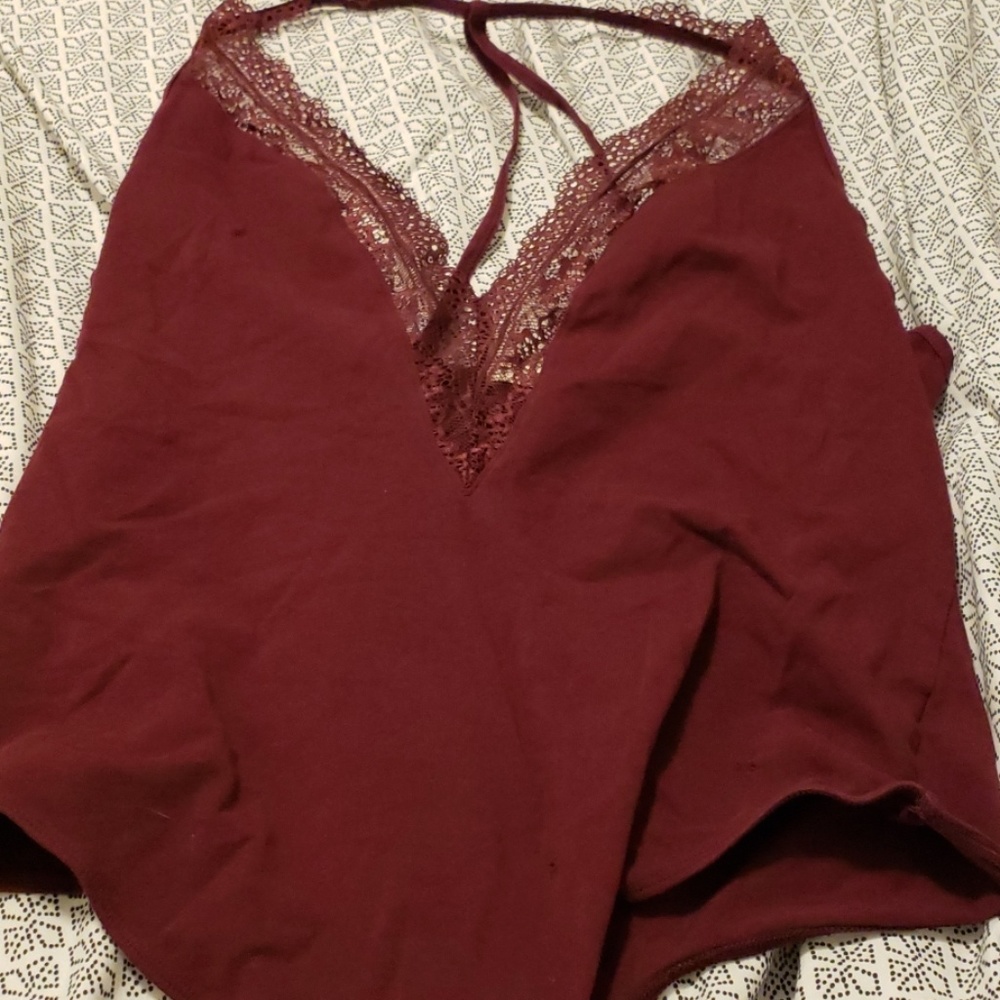 Express Maroon Leotard